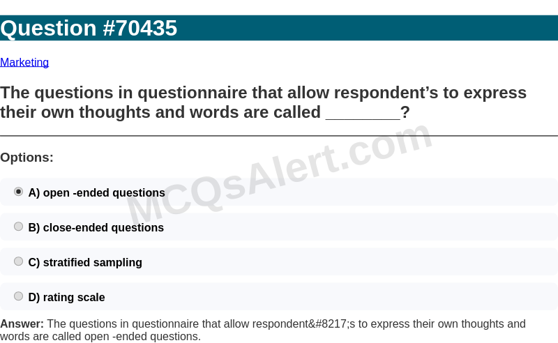 Question Screenshot