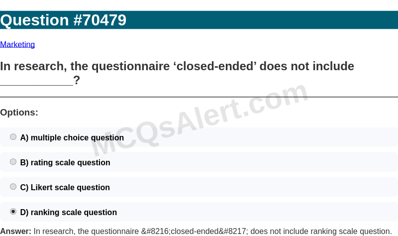 Question Screenshot