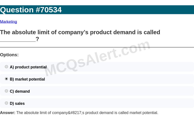 Question Screenshot