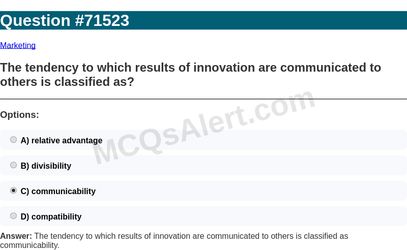 Question Screenshot