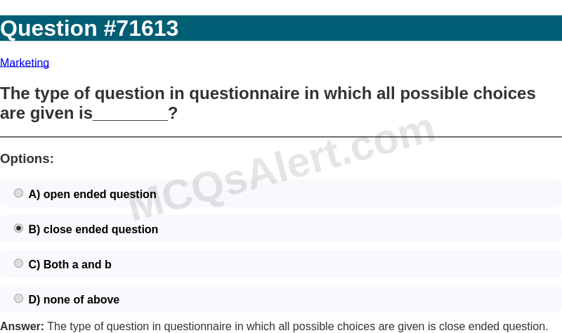 Question Screenshot