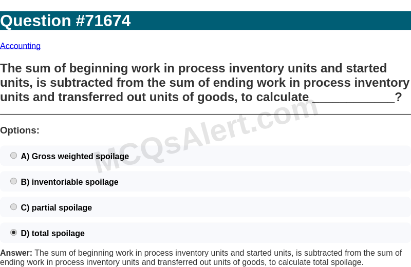 Question Screenshot