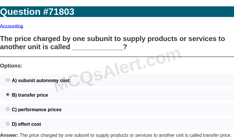 Question Screenshot