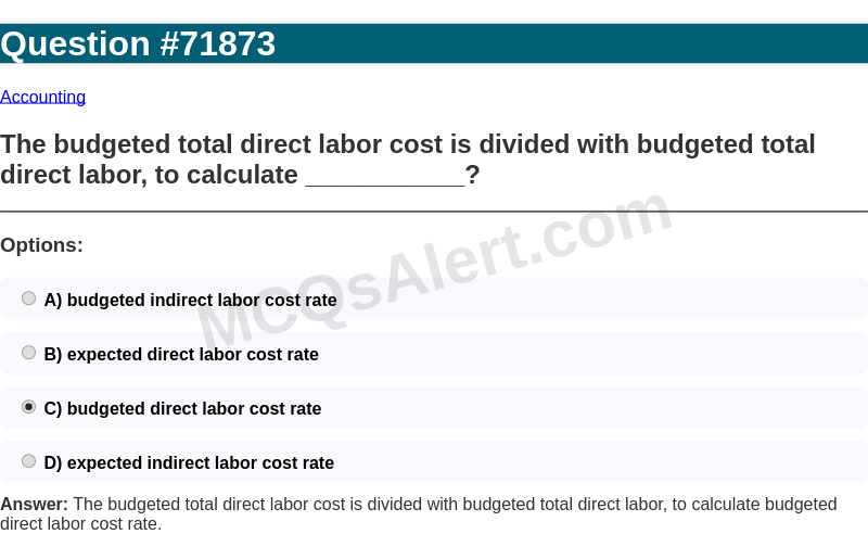 Question Screenshot