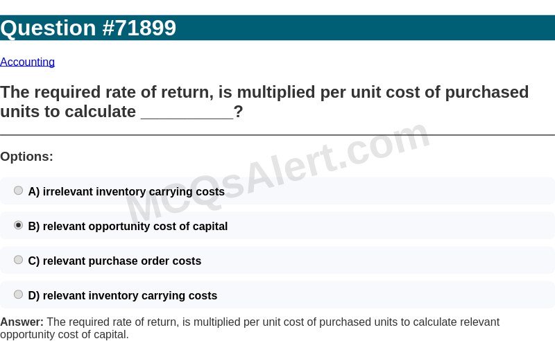 Question Screenshot
