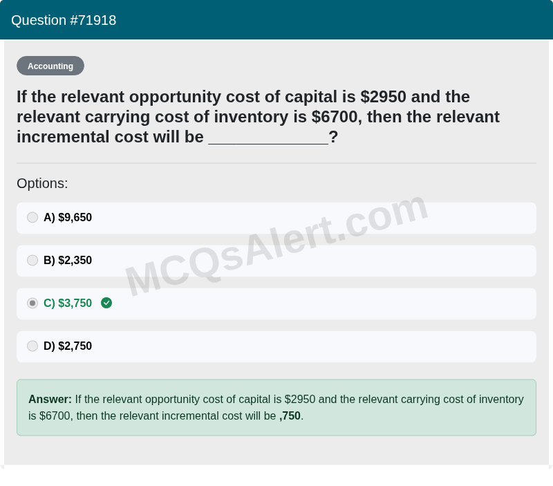 Question Screenshot