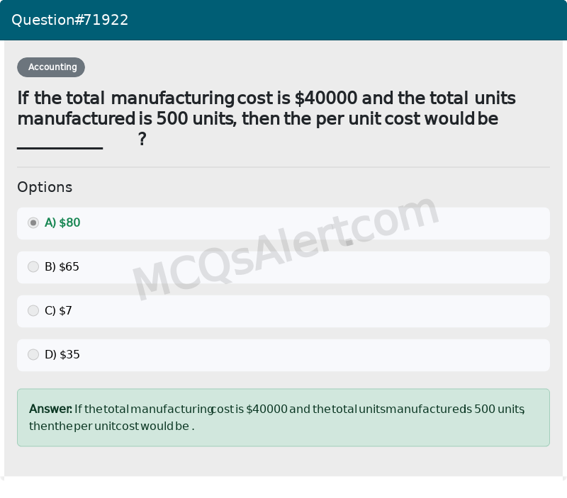 Question Screenshot
