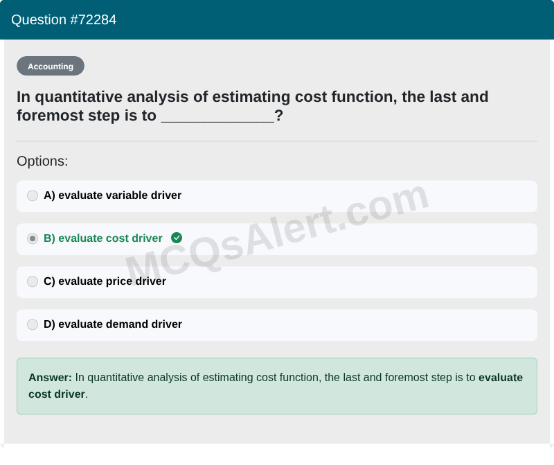 Question Screenshot
