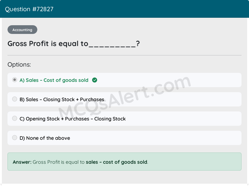 Question Screenshot
