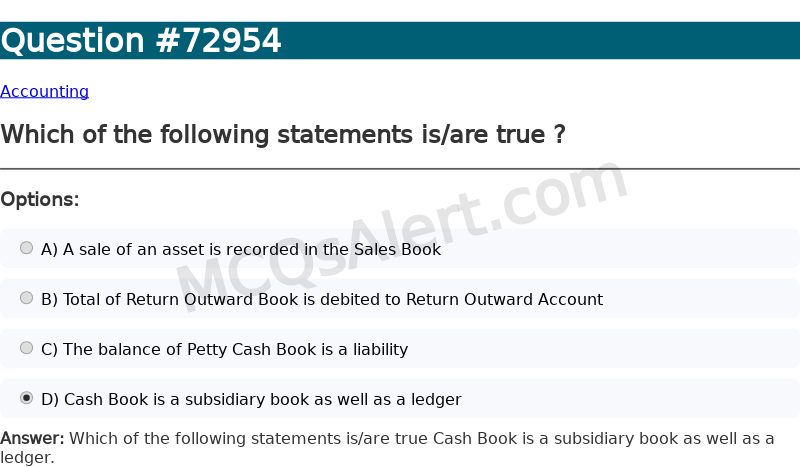 Question Screenshot
