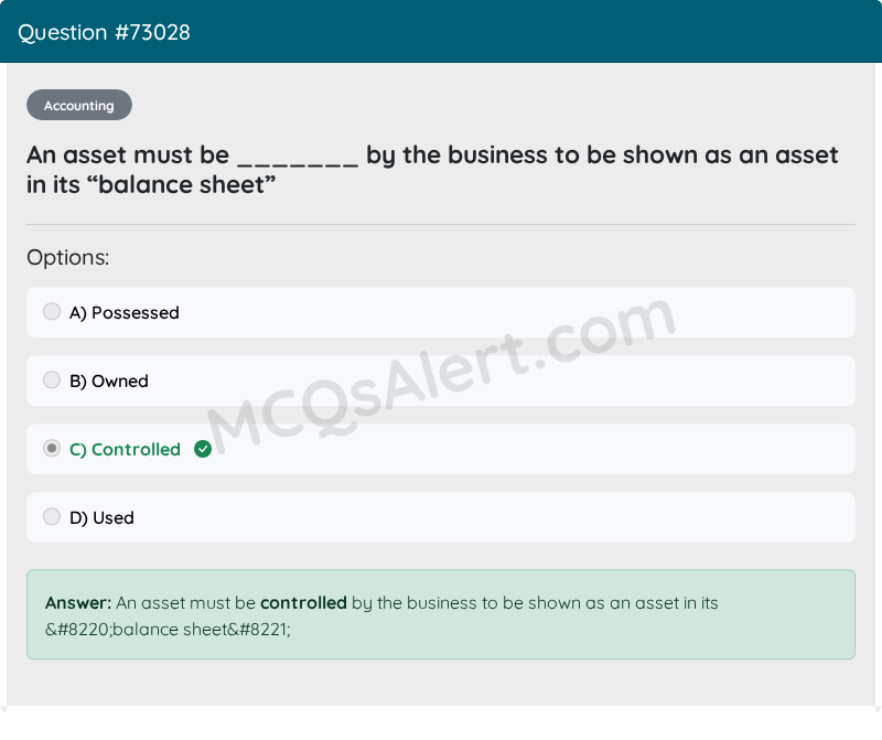 Question Screenshot