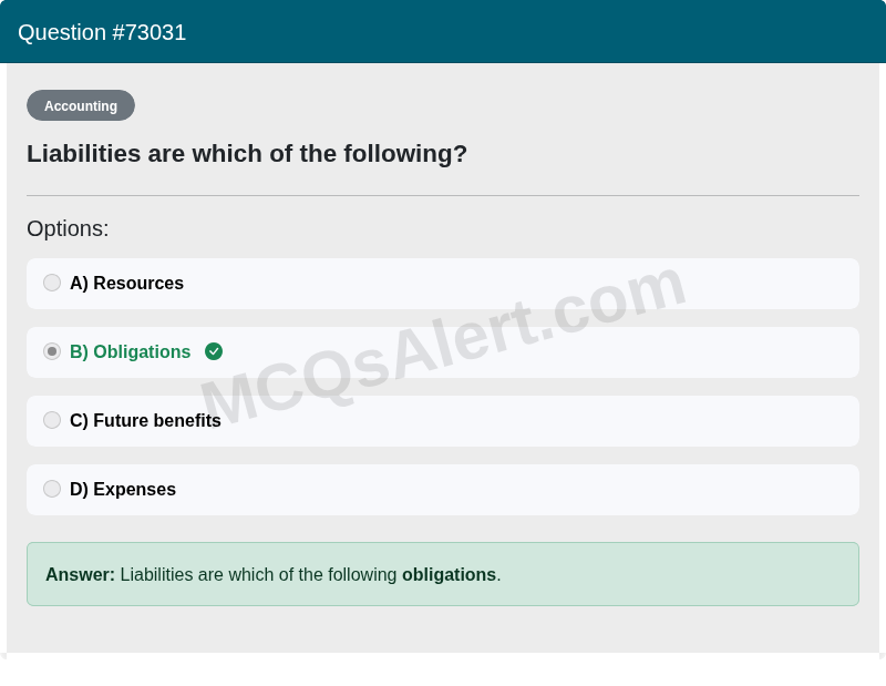 Question Screenshot