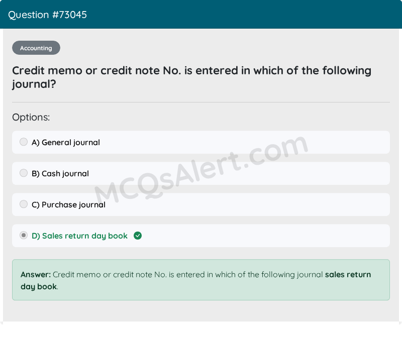Question Screenshot