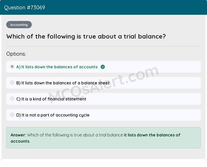Question Screenshot