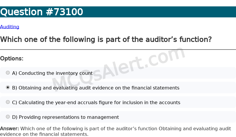 Question Screenshot