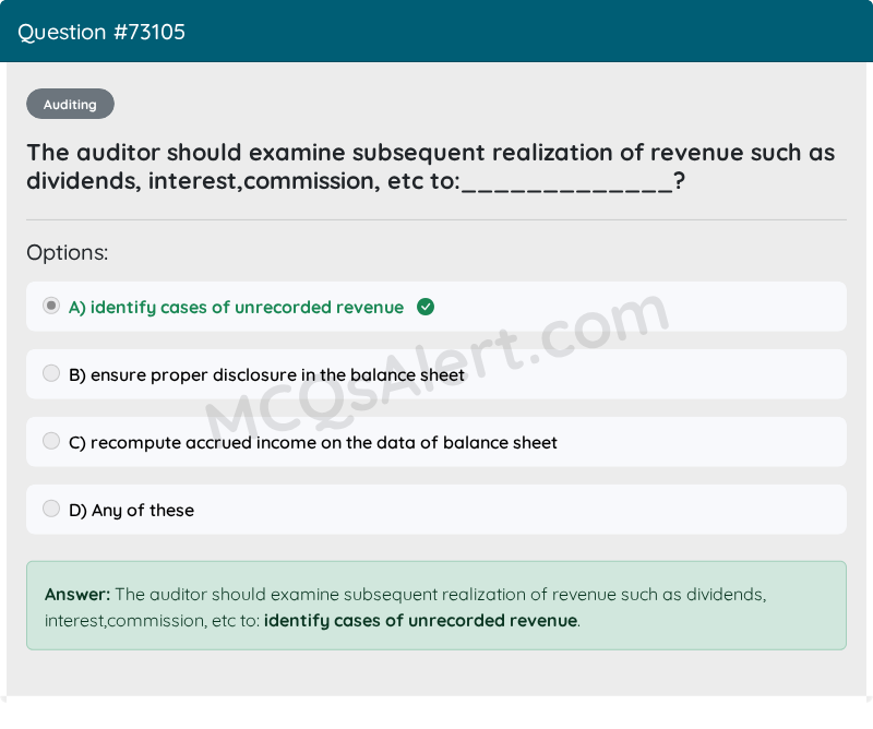 Question Screenshot