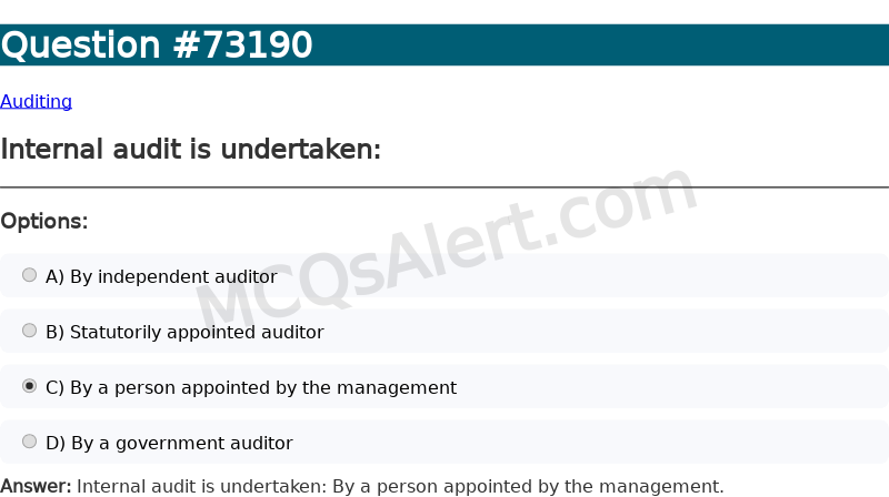 Question Screenshot