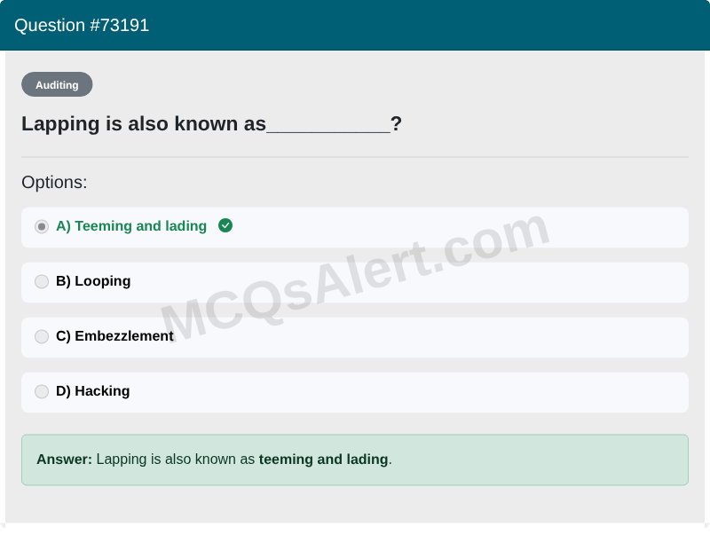Question Screenshot