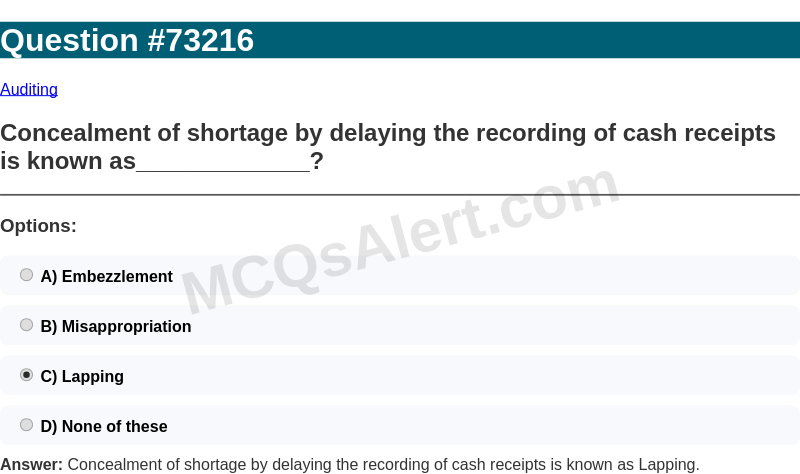 Question Screenshot