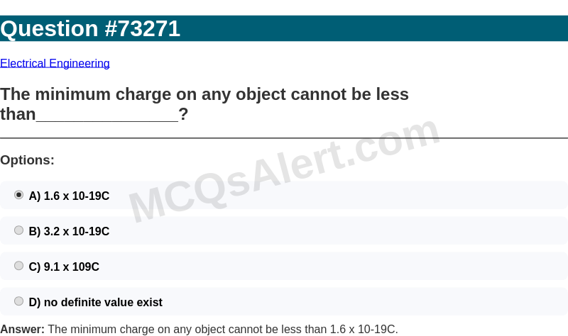 Question Screenshot