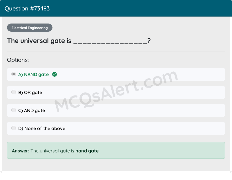 Question Screenshot