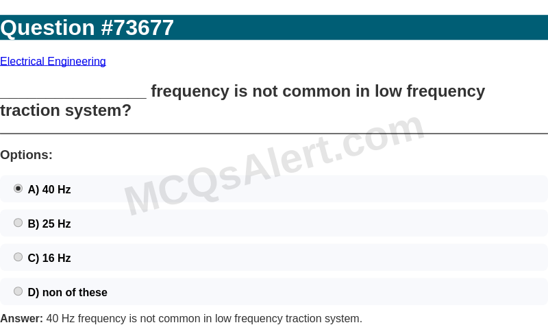 Question Screenshot
