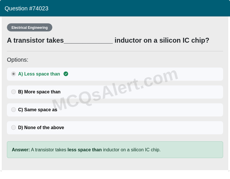 Question Screenshot