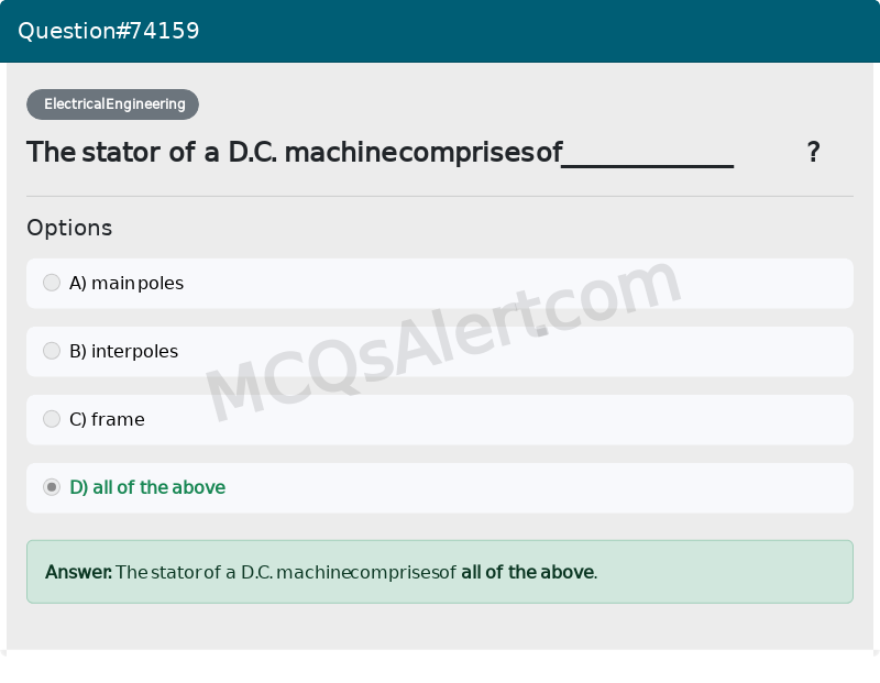 Question Screenshot