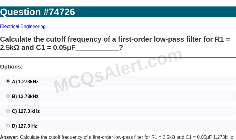 Question Screenshot