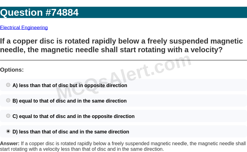 Question Screenshot