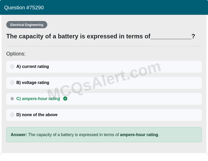 Question Screenshot