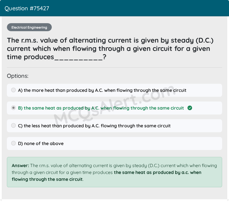 Question Screenshot