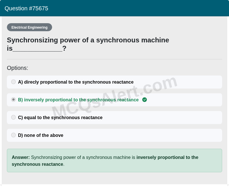 Question Screenshot