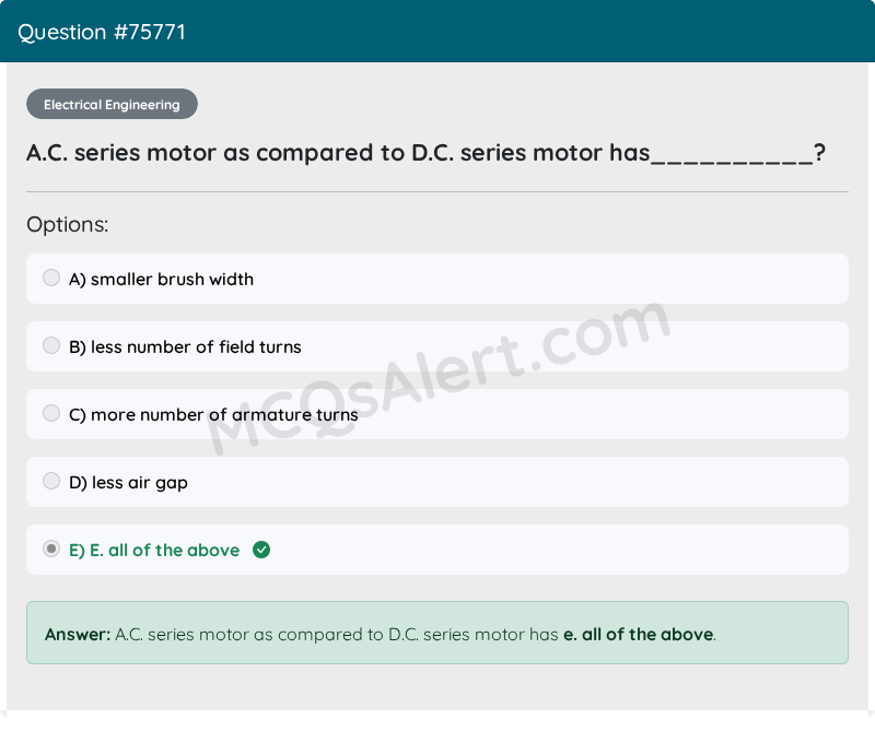 Question Screenshot