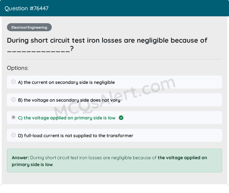 Question Screenshot