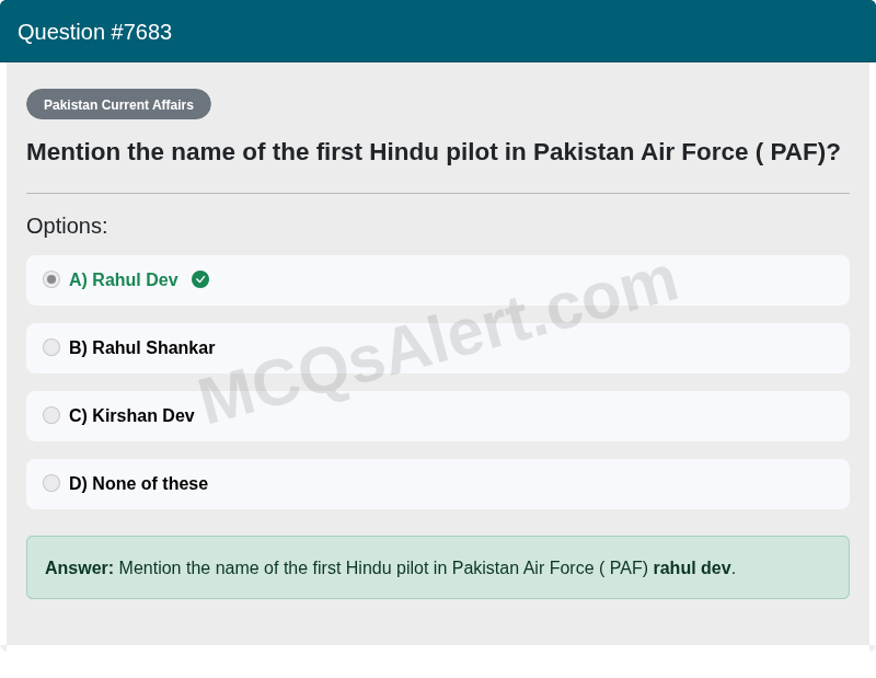 Question Screenshot