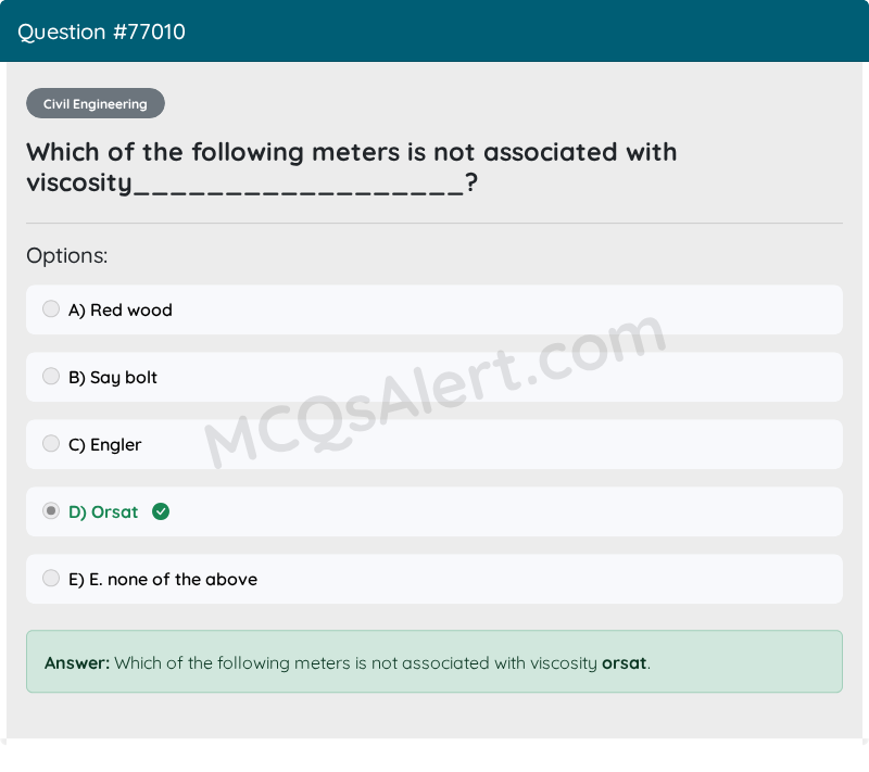 Question Screenshot