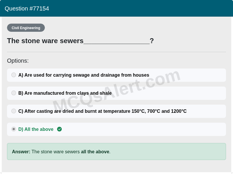 Question Screenshot