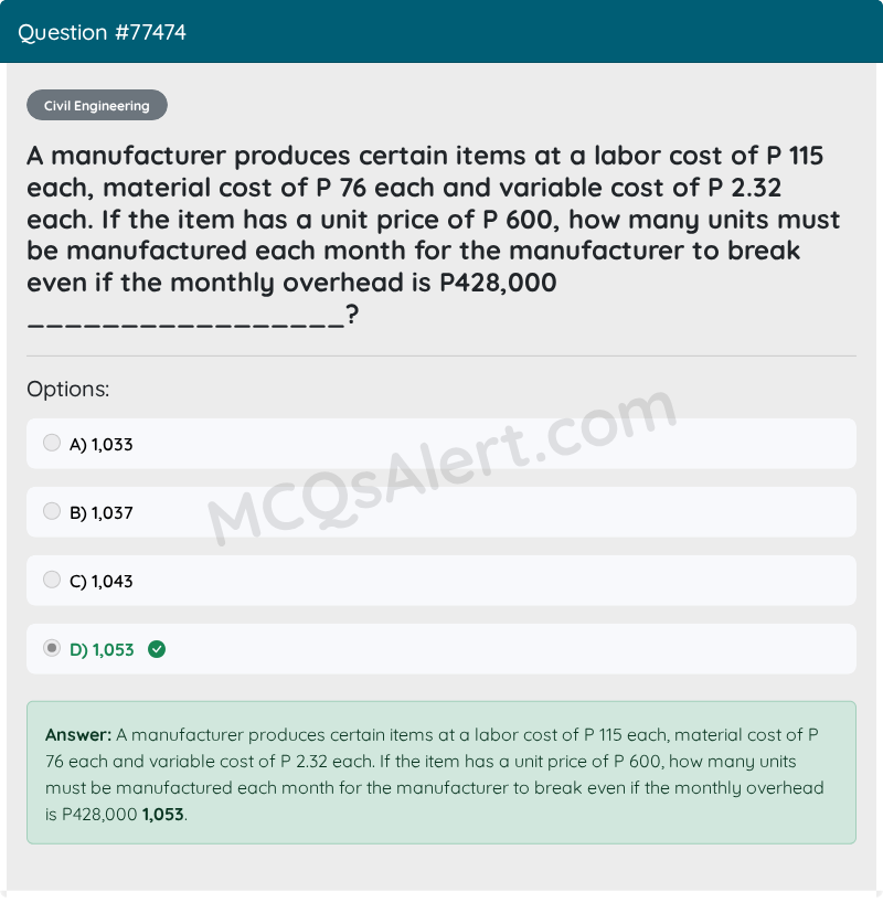 Question Screenshot