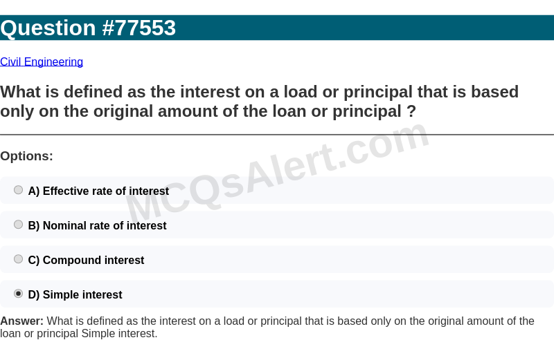 Question Screenshot