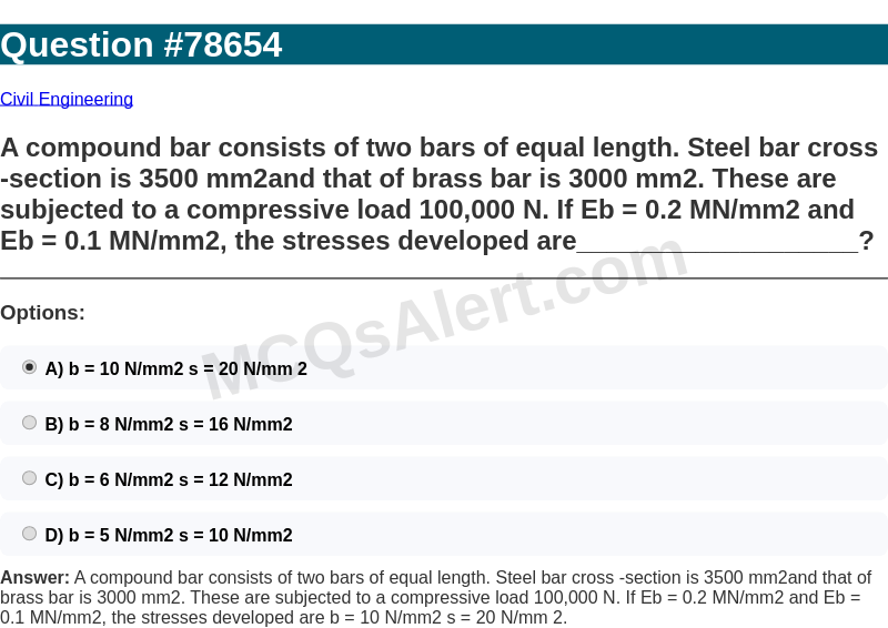 Question Screenshot