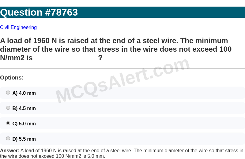 Question Screenshot