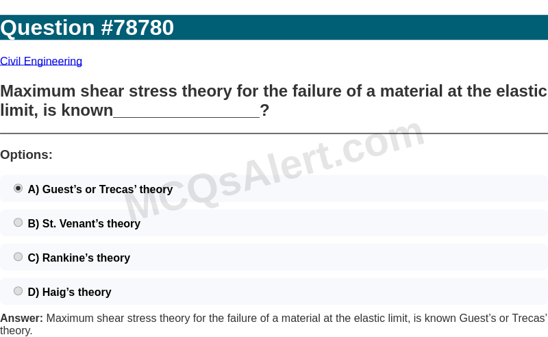 Question Screenshot