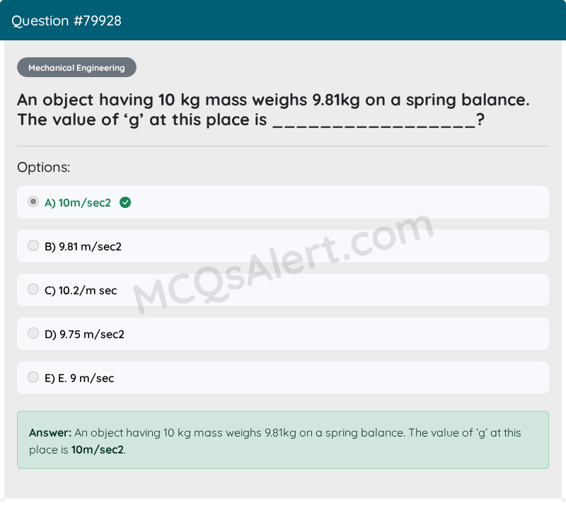 Question Screenshot