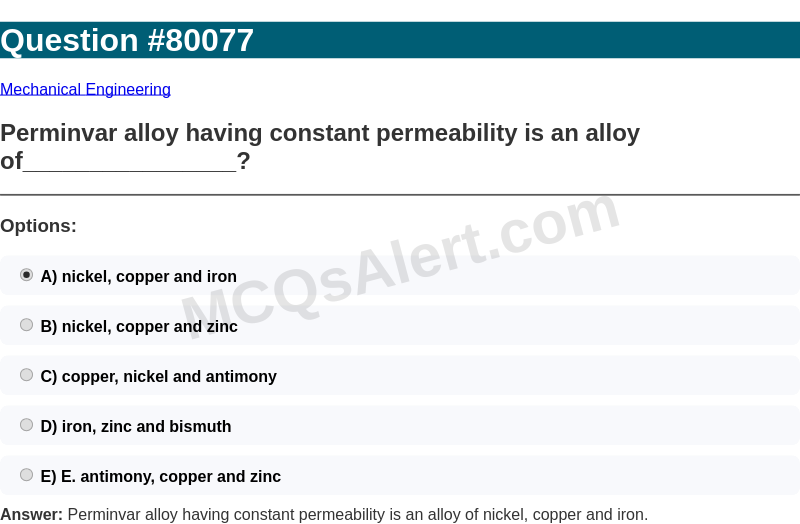 Question Screenshot