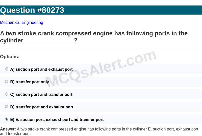 Question Screenshot