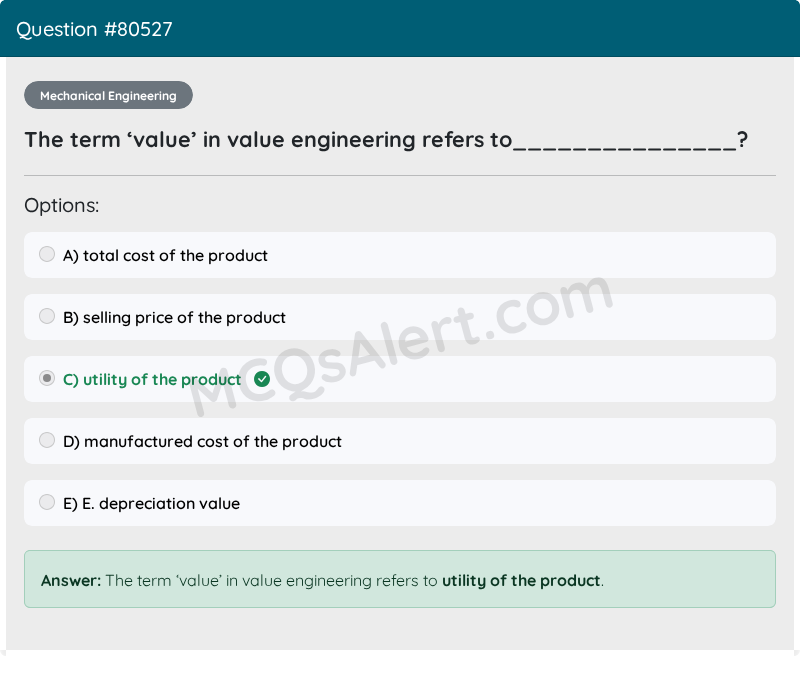 Question Screenshot