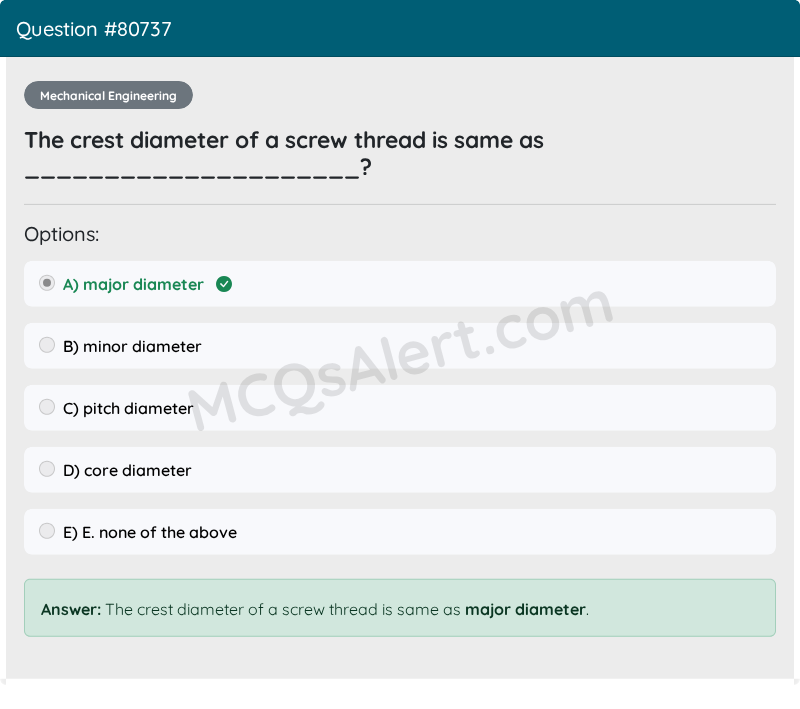 Question Screenshot