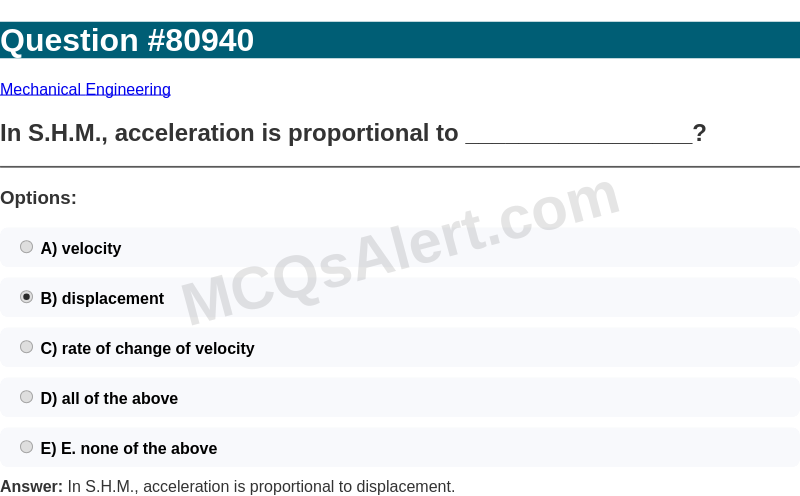 Question Screenshot