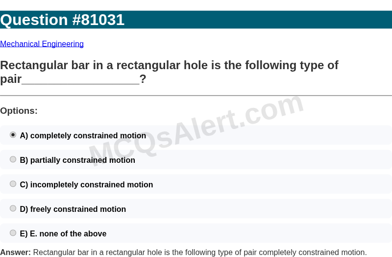 Question Screenshot